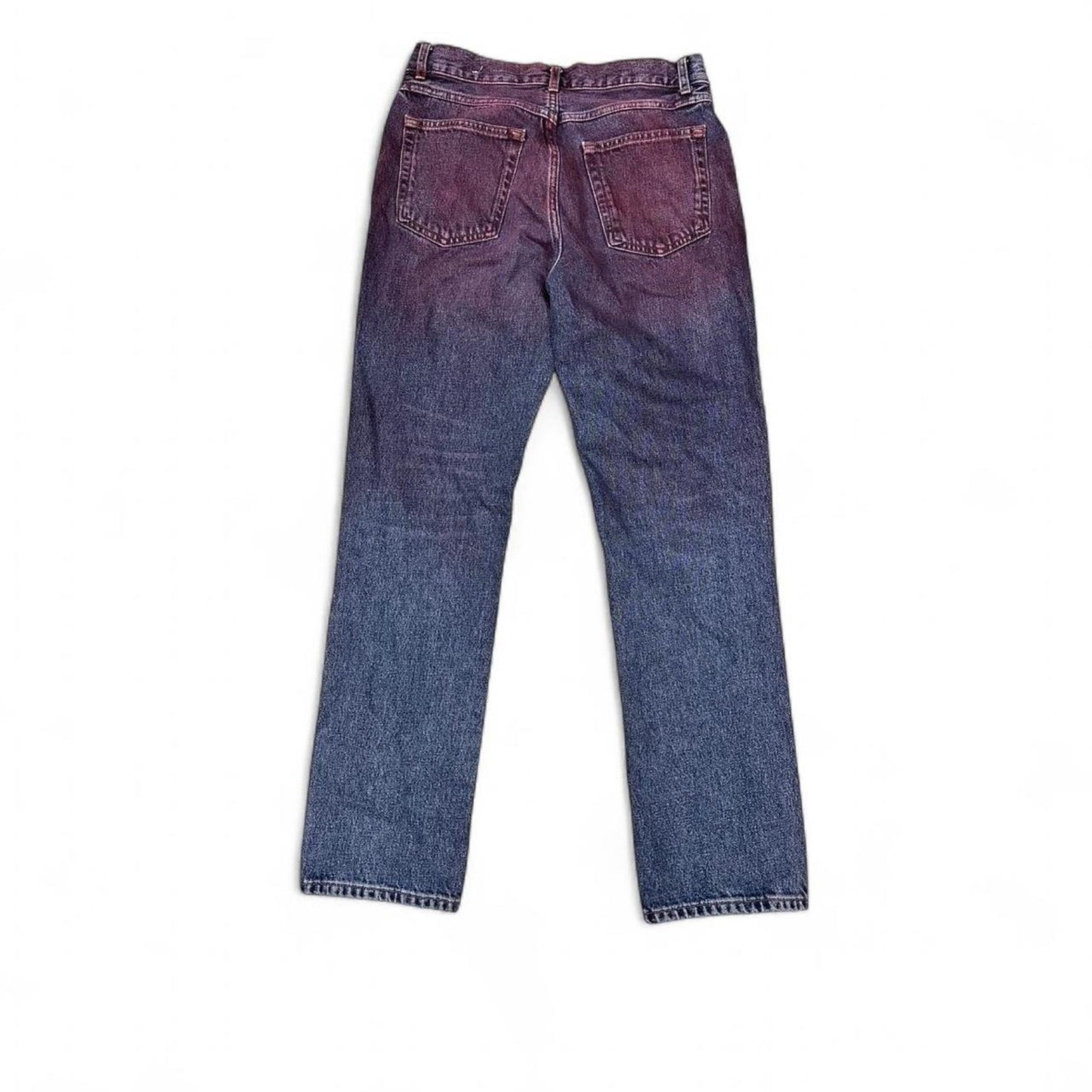 Zara Straight Fit Spray Denim Jeans, Size US 31
